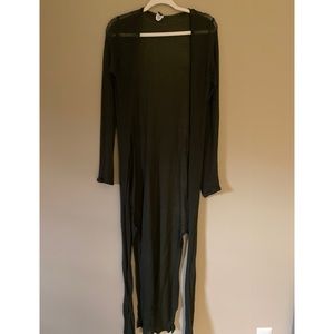 LAST CHANCE, DONATING Windsor Green Long Cardigan